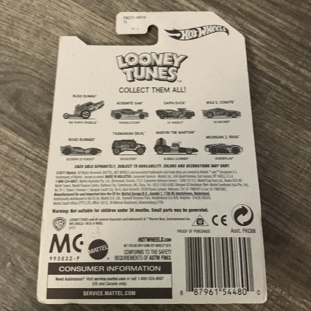 Hot Wheels Looney Tunes Scoopa Di Fuego Die-Cast Car - Picture 9 of 9